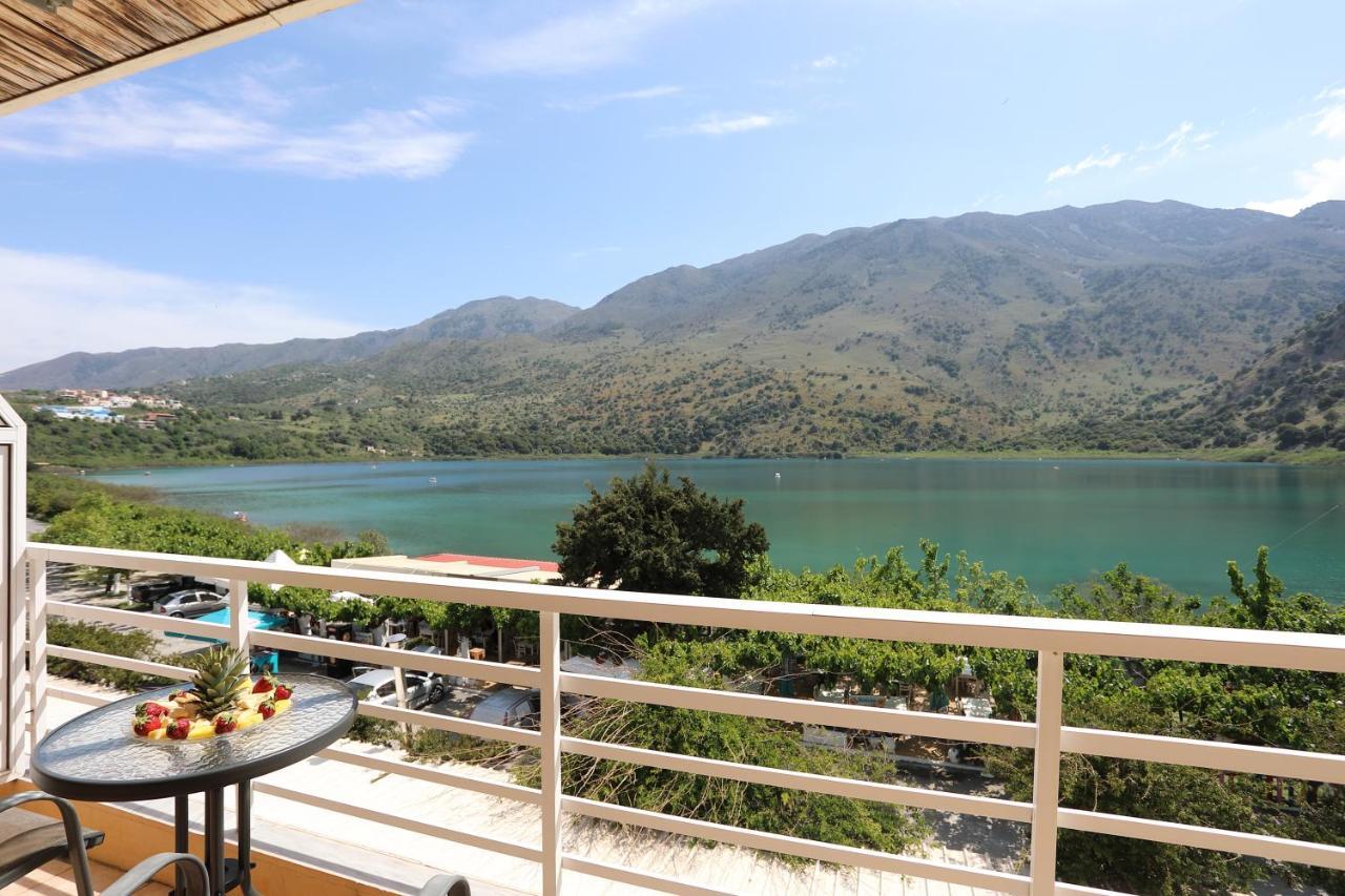 Korissia With Lake View Kournas Ngoại thất bức ảnh